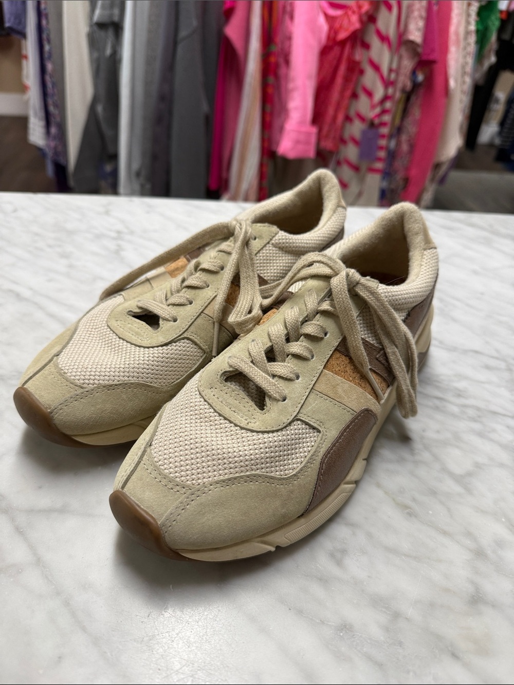 GOLA Women's Eclipse Mode Tan and Brown Sneaker Size US10